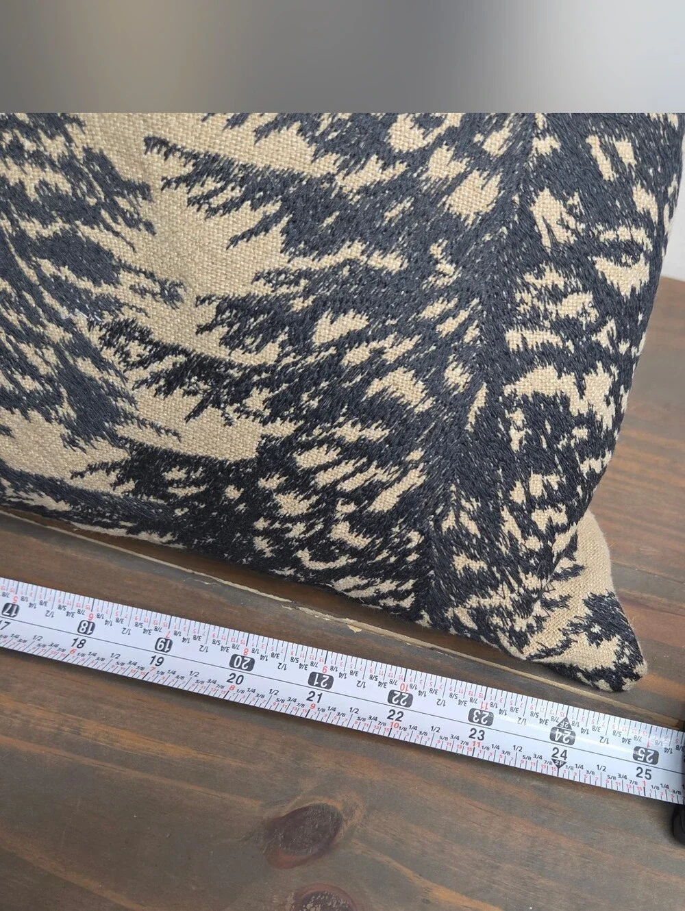Pottery Barn Rustic Forest Lumbar Pillow Pine Tree Landscape